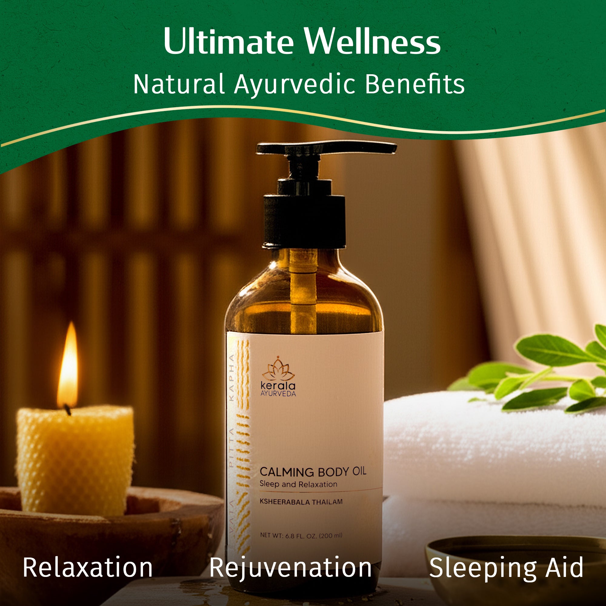 Calming Body Oil - Ksheerabala Thailam
