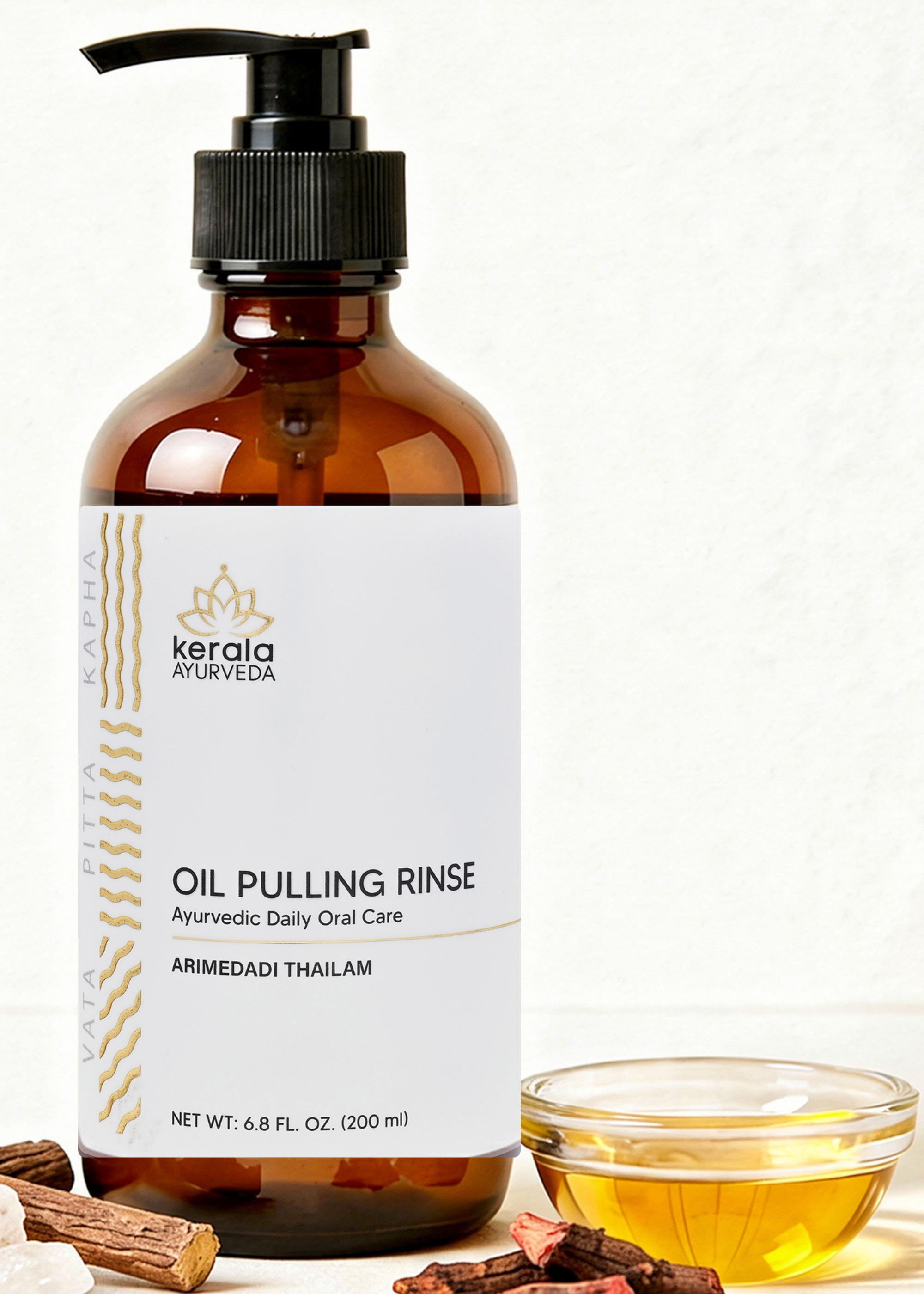 Oil Pulling Rinse (Arimedadi Thailam) 6.8 fl oz (200 ml)