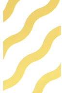 Abstract design featuring two wavy gold lines on a black background.