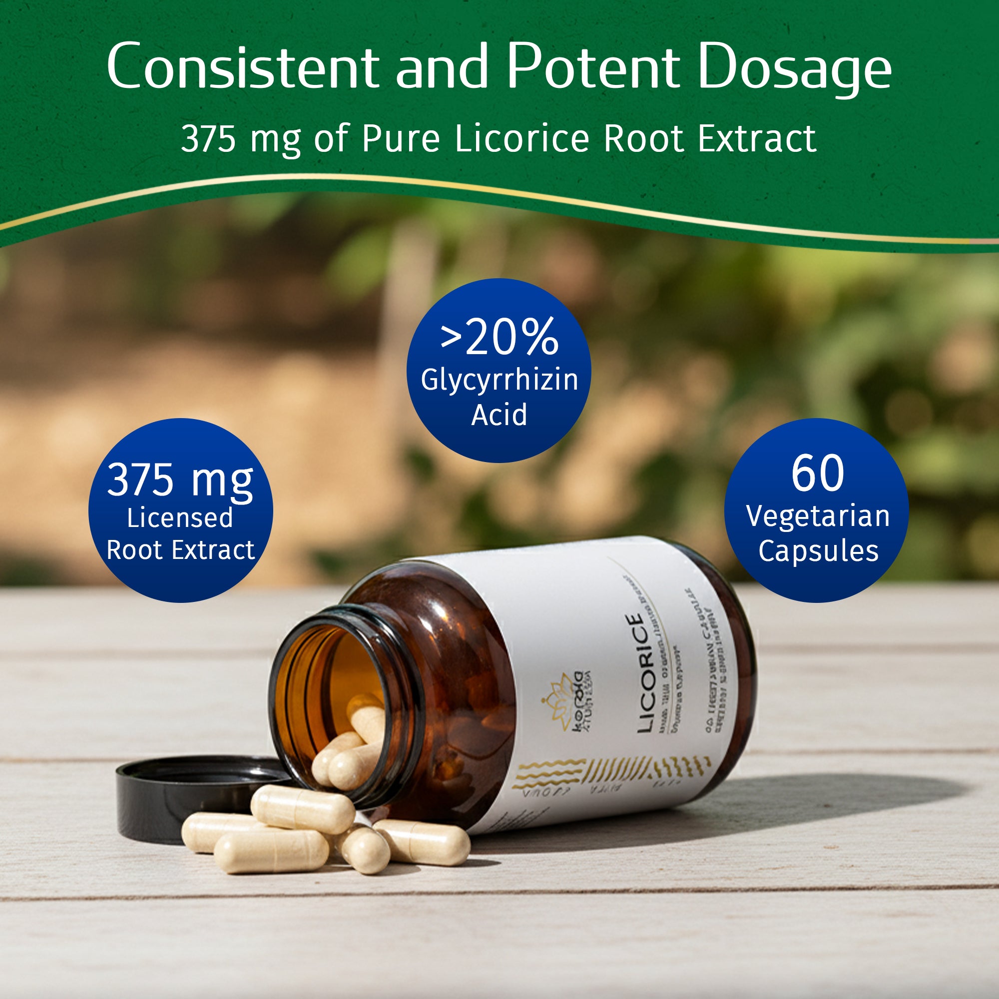 Licorice (60 veg capsules)