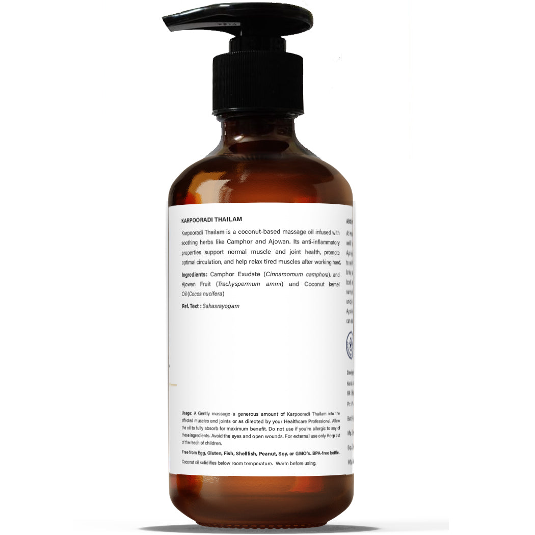 Deep Tissue Body Oil (Karpooradi Thailam), 6.8 fl oz