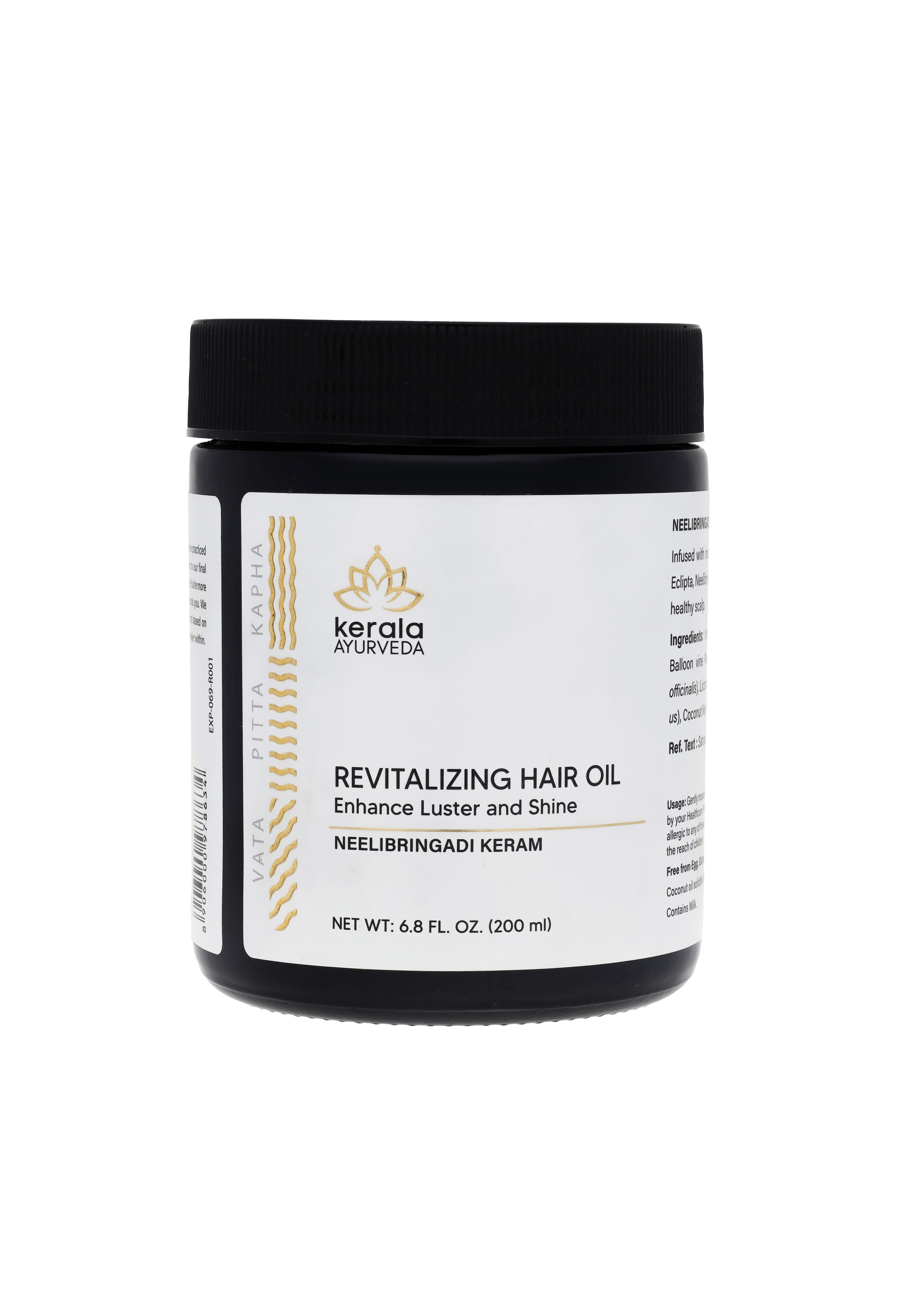 Revitalizing Hair Oil (Neelibringadi Keram), 6.7 fl oz / 200 ml