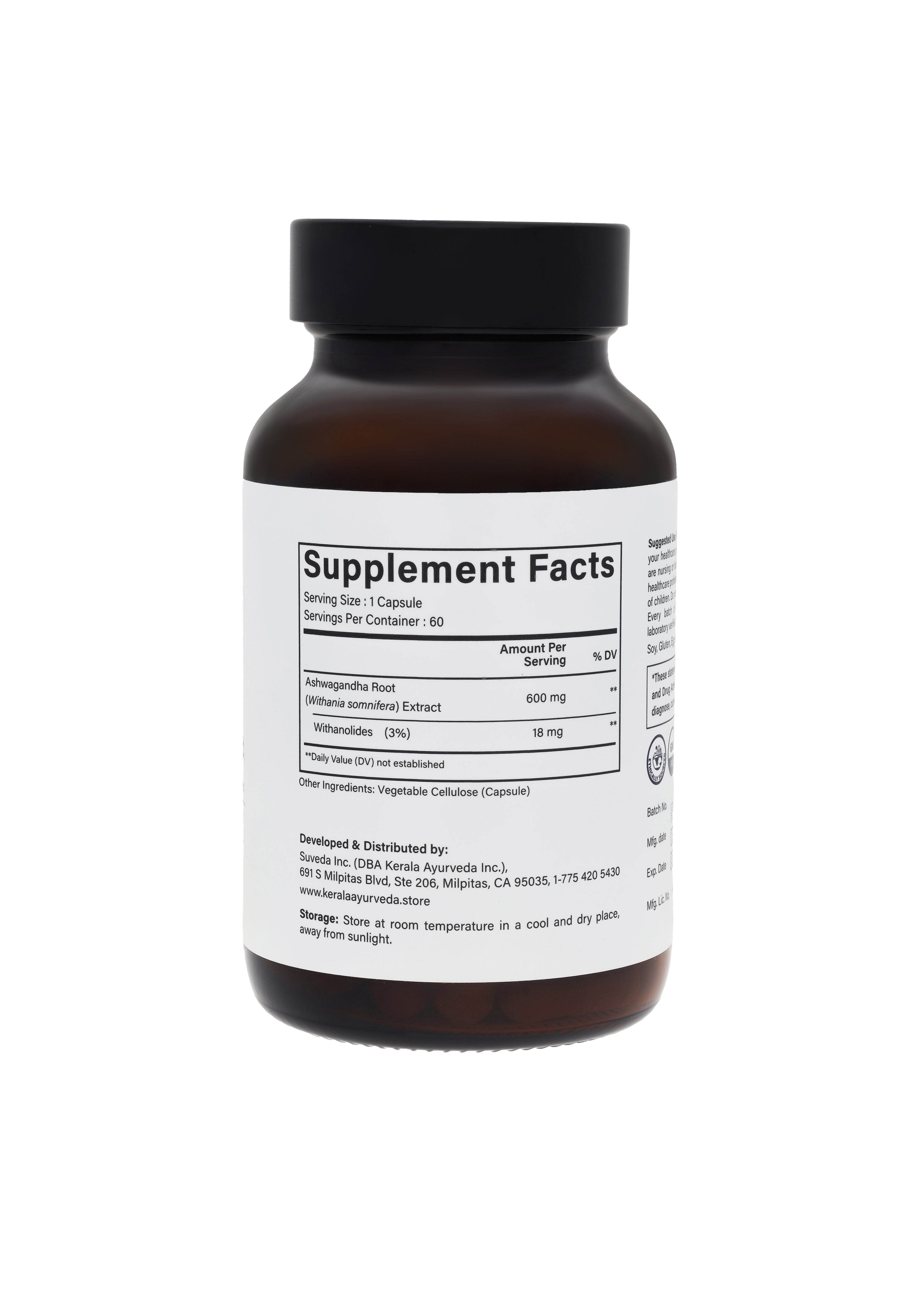 Ashwagandha, 60 Capsules