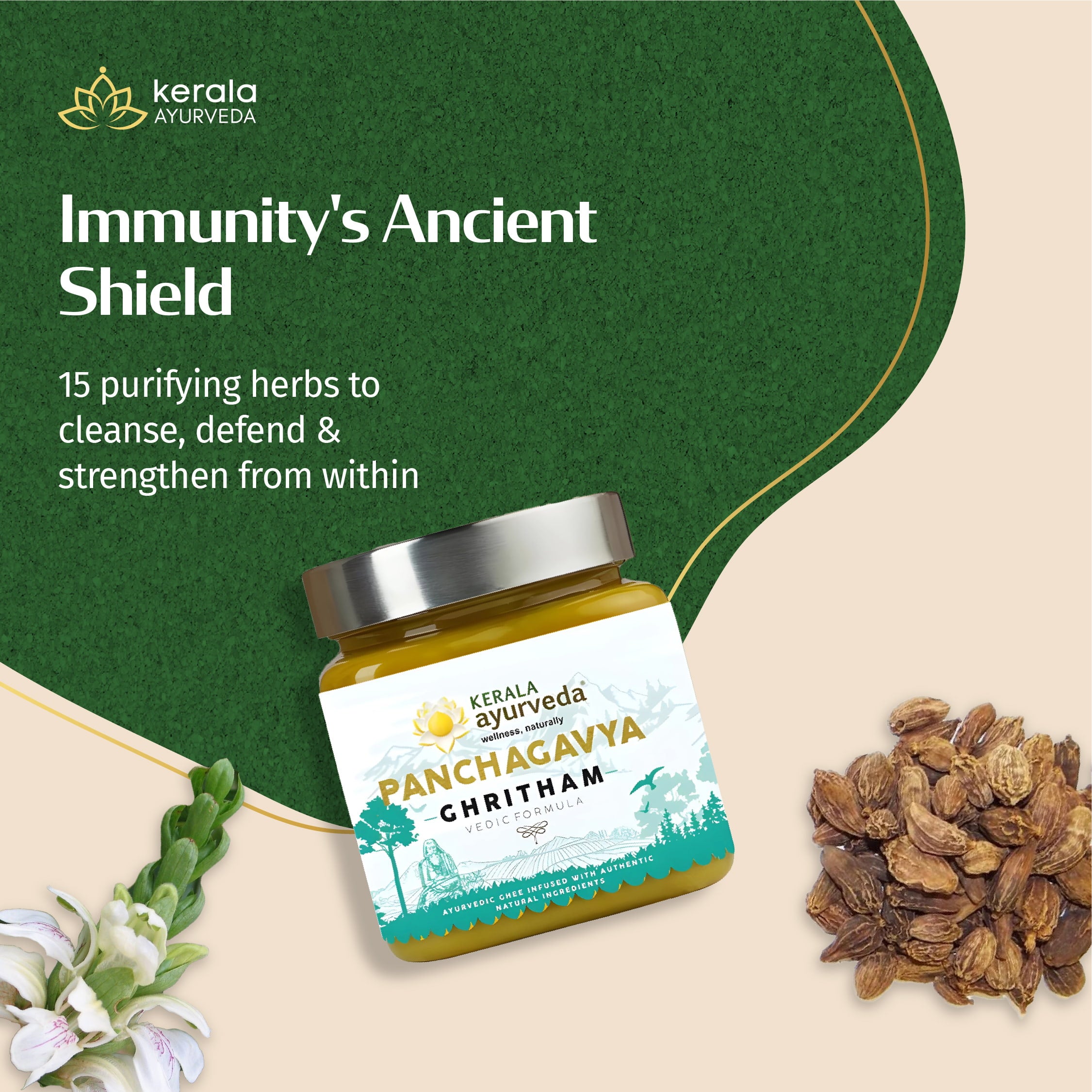 Panchagavya Ghee (Ghritham) – Herb Infused Ghee for Immunity