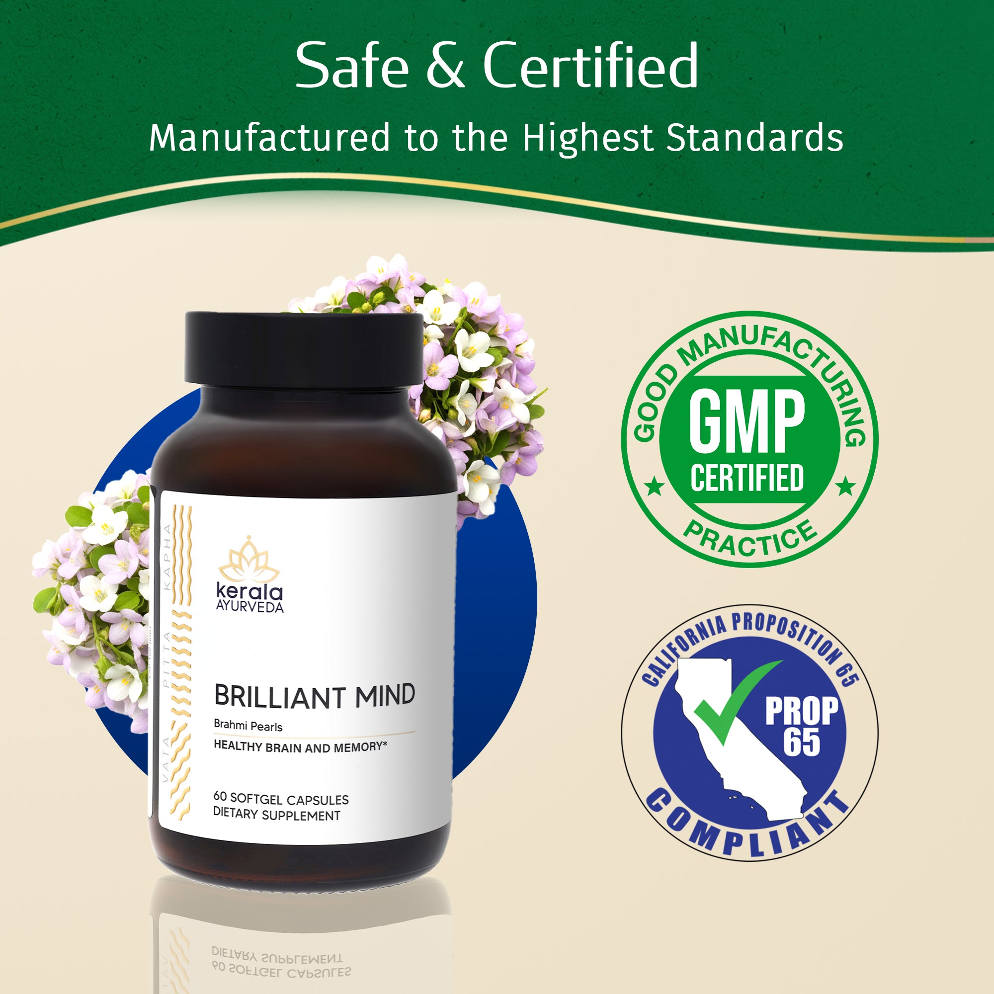 Brahmi Pearls (60 Soft Gel Capsules)